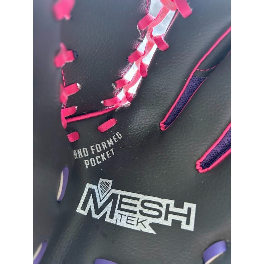 Franklin Teeball Glove-9.5"Mesh Tek Right Hand Throw Purple Pink - Picture 9 of 9